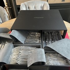 SET MENAGERE 139P CHRISTOFLE ORLY SABATINI MÉTAL ARGENTÉ COFFRE NEUF TRÈS BEL ;