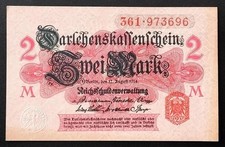 Billet de 2 marks Empire