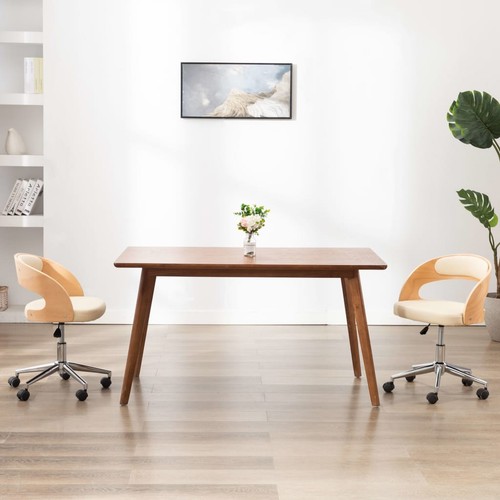 Bois courbé chaise pivotante - chaise,