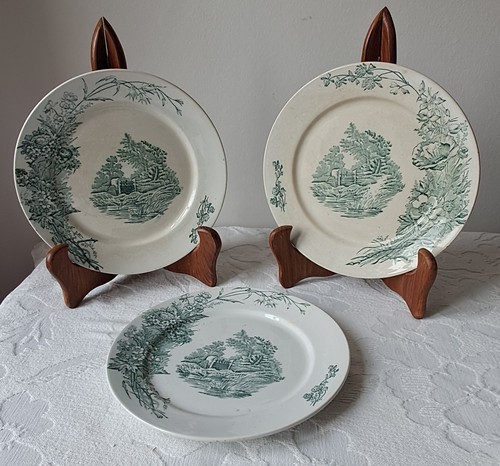 Assiettes faïencerie de - 9,