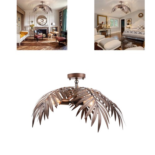 Plafonnier vintage tropical - plafonnier,