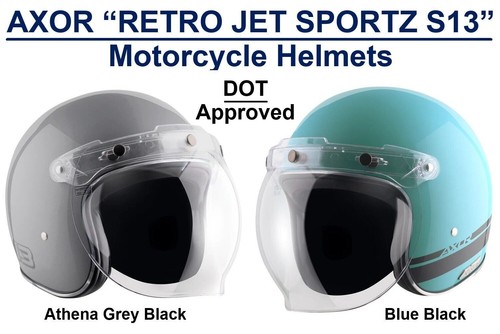 Casques moto axor - retro, jet