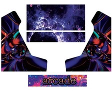 Stickers bartop Bariolé Autocollant borne d'arcade