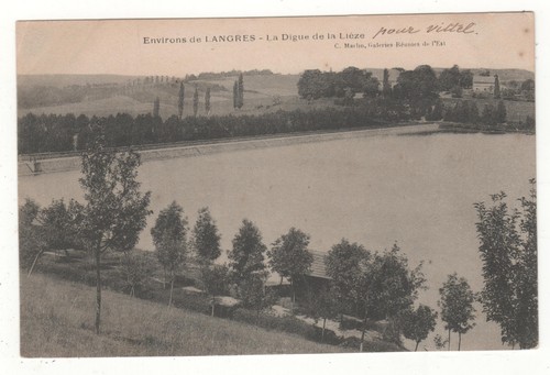 Cpa langres la digue de - 52,
