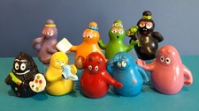 BARBAPAPA FIGURINES VINTAGE ANCIEN PVC FIGURES 9 PERSONNAGES RARE ANNÉES 70 RARE