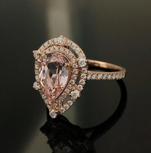 Bague double halo diamant