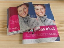 catalogue Bergère de France avec échantillons de laine + explications tricot
