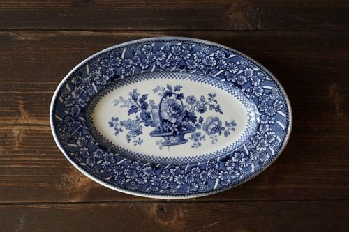 Plat ancien faience - plat, blanc