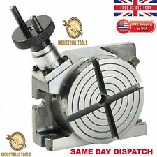 Table rotative verticale horizontale 4" pouces (100 mm) 4 fentes pour fraiseuse