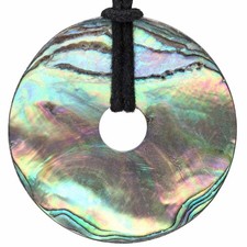 Pendentif Donut en Abalone 40