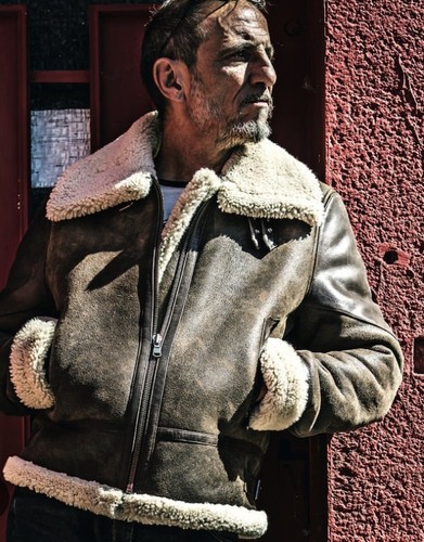 Blouson cuir bombarder - , homme