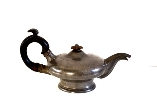 Ancienne théière étain - théière, en