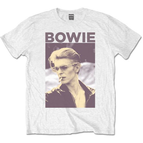 White david bowie smoking - bowie, rock