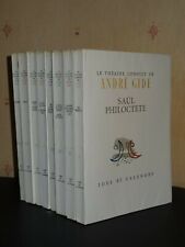 LE THÉÂTRE COMPLET DE ANDRÉ GIDE ILLUSTRÉ PAR MAURICE BRIANCHON - 8 VOL. 1947/49