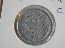 France 2 francs 1945 C MORLON ALUMINIUM (815)