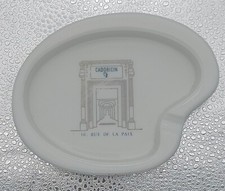 CENDRIER VIDE POCHE PUBLICITAIRE CADORICIN L 15 cm BRILLANTINE FORME LIBRE 1950