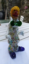 Clown en verre de Murano multicolore Pièce rare !!
