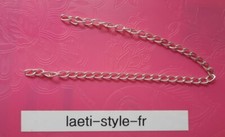 E14308extension de chaine bracelet rallonge bijoux fantaisie métal argenté 21cm