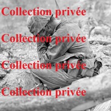 US ww2 Photo Iwo Jima Suribachi pacifique USMC Marines para veste casque Dday