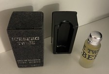 Miniature de Parfum ICEBERG Twice  EDT pleine 4 ml + boite Velours