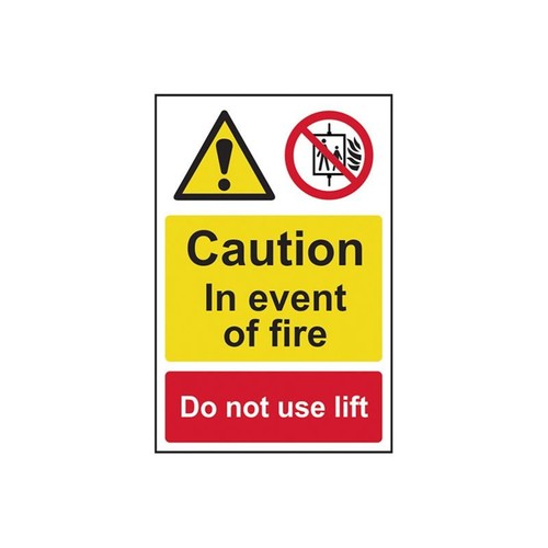 Panneau pvc alerte incendie - d'alerte,