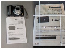 Panasonic Lumix DMC-LZ10 10MP Numérique Caméra Noire Aa Batterie Manuel Actif