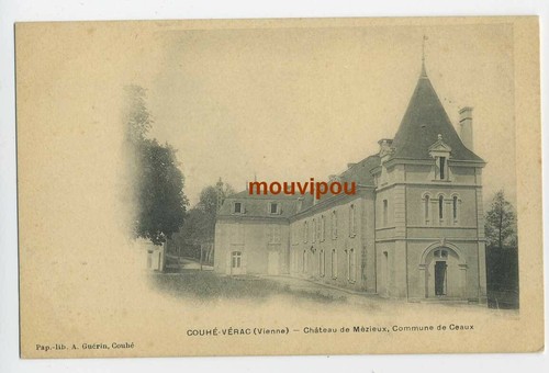 Cpa couhé vérac château - cpa,