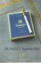 PUBLICITE 1979  DUNHILL