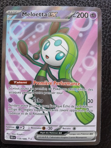 Carte pokémon meloetta - carte,