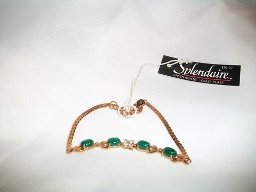 Splendaire green agate gold - agate,