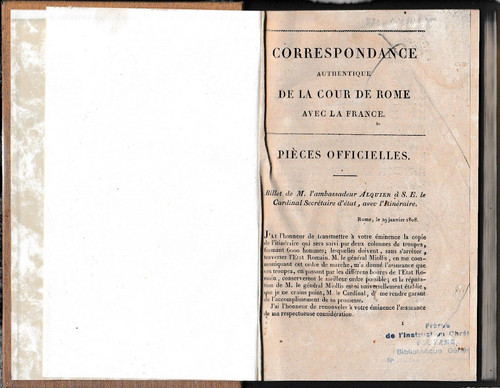 Correspondance cour de - correspondance, la