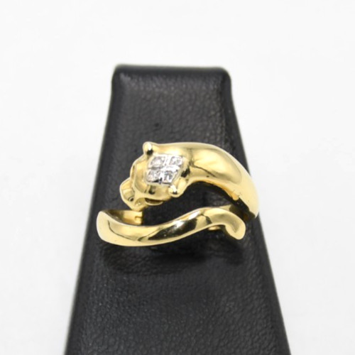 Bague tête panthère - tête, de