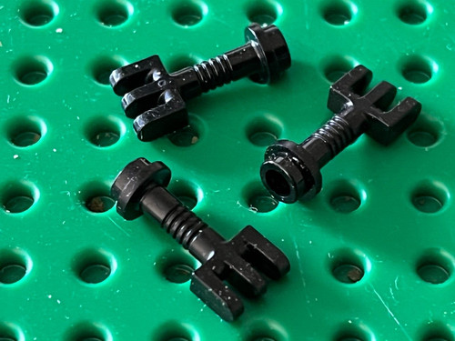 Lego black hinge bars ref - x,