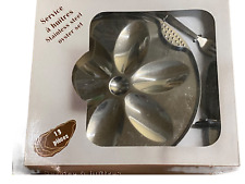 SERVICE A HUÎTRE 6 ASSIETTES FOURCHETTE ET COUTEAU A HUÎTRE PRODUIT NEUF