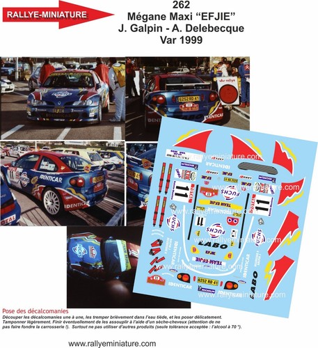 Decals ref 0262 renault - decals,