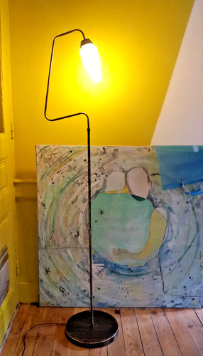 Lampadaire vintage europe - lampadaire,