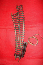 JOUEF HO AIGUILLAGE ENROULE GAUCHE 4191 TRAIN ELECTRIQUE MAILLECHORT