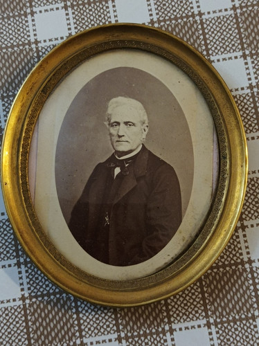 Ancien cadre laiton photo - laiton,