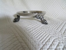 Rare Christofle socle en bronze argenté à décor de dauphin