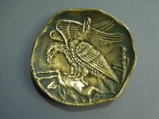 VIDE POCHE COUPELLE BRONZE SIGNEE MAX LE VERRIER DECOR AIGLE LIEVRE SAUTERELLE