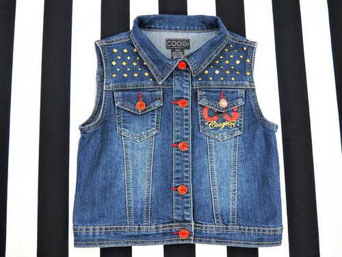 Veste jean boutonnée sans - boutonnée,