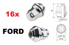 kit 16 M12X1,5 ÉCROUS DE ROUE