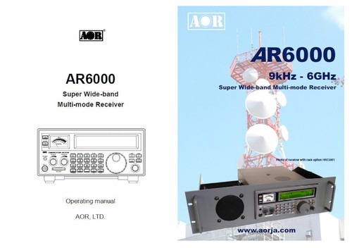 Aor ar6000 6000 receiver - aor,