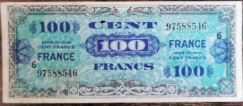 Billet 100 francs 1944 france - 100,