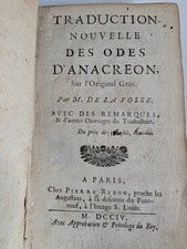 [XVIII°] DE LA FOSSE