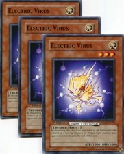 3 X YU-GI-OH ELECTRIC VIRUS