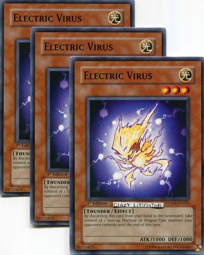 Oh electric virus - x, yu-gi-oh