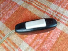 INTERRUPTEUR pour câble de LAMPE en BAKELITE Marron + bouton BLANC