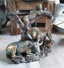 Statue bureau figurine lion - statue,