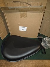 Selle siège solo Bobber Slim Seat avec ressorts pour motos Custom noir